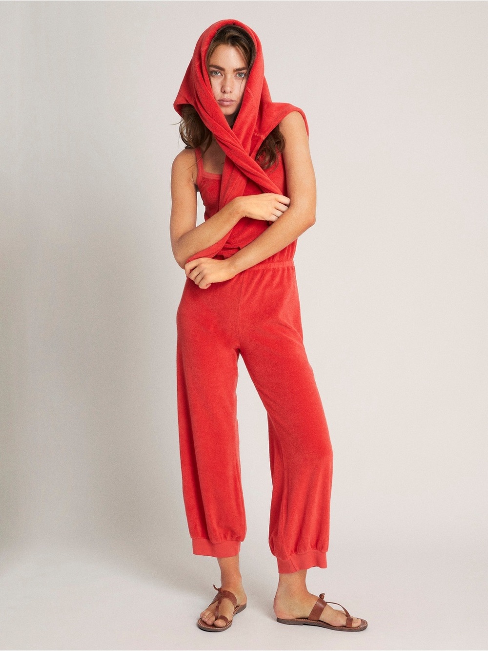 Suzie Kondi Clemente Giorgi velour harem jumpsuit - Picture 2 of 13